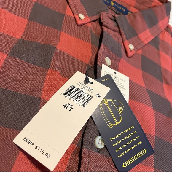 Polo Ralph Lauren “Big&Tall” LS Flannel Button Up - Picture 6 of 8